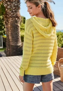 Next STITCH DETAIL STANDARD - Strickjacke - Bright Yellow -Next bdf9ee2a74d843178c2a6a5486e1d20a