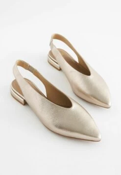 Next FOREVER COMFORT STANDARD - Sling-Ballerina - Gold -Next be1f150c851e47bea3e3d9dd617409fc