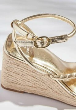 Next FOREVER COMFORT ROPE STANDARD - Keilsandalette - Gold -Next be3a42ec2e5a4a4dabd181abe3d2e016