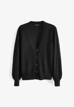 Next BUTTON - Strickjacke - Black -Next bf1e4e3c555c450e9e45e008e05dd0a6 1