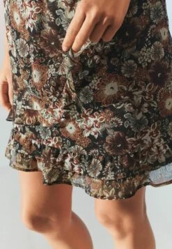 Next RUFFLE STANDARD - A-Linien-Rock - Brown Floral -Next bf5e070ab4d849e4aba12a746a9f5aae