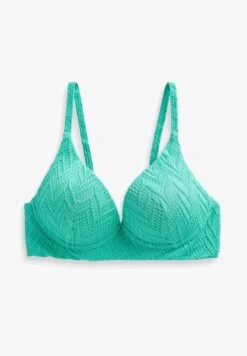 Next ZIGZAG TEXTURED PADDED - Bikini-Top - Aqua Blue -Next bfcd7525d5b34252b3c69e56fd3bd632
