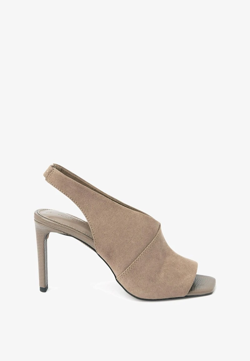 Next FOREVER COMFORT HIGH HEEL SLINGBACK STANDARD - High Heel Peeptoe - Mink Brown 1 Next FOREVER COMFORT HIGH HEEL SLINGBACK STANDARD - High Heel Peeptoe - Mink Brown