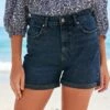 Next COMFORT STRETCH MOM STANDARD - Jeans Shorts - Blue