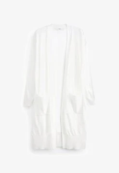 Next LONGLINE - Strickjacke - White -Next c3464b5d0c6e446fab58ec192c4277d7