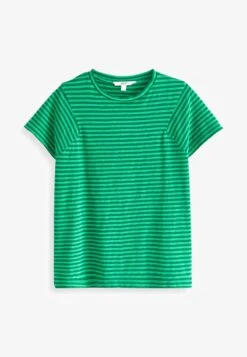 Next STRIPE SHORT SLEEVE CREW NECK STANDARD - T-Shirt Print - Blue -Next c35204685cf14b2b90cd5c418eac2373