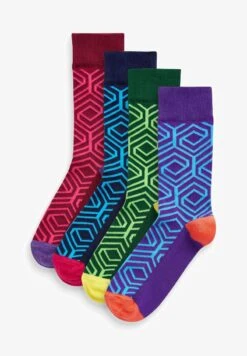 Next PATTERN 4 PACK - Socken - Bright Geo