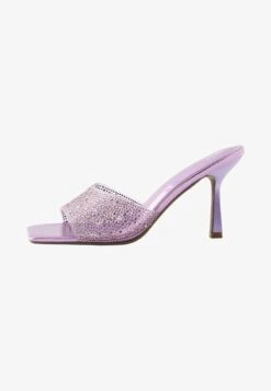 Next FOREVER COMFORT VINYL JEWEL - Pantolette Hoch - Nude/pink -Next c61b614b19d44575867d1faf45fdafff