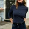 Next LONG SLEEVE ROLL NECK STANDARD - Strickpullover - Blue