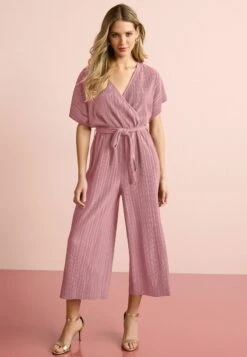 Next SHORT SLEEVE PLISSE STANDARD - Jumpsuit - Rose Pink