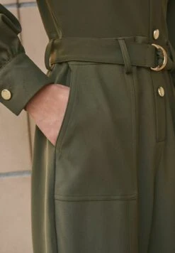 Next STYLE BELTED STANDARD - Jumpsuit - Khaki Green -Next c75aad99821a4cf2b2103029023b9b8a