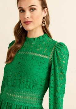 Next LONG SLEEVE LACE MINI STANDARD - Cocktailkleid/festliches Kleid - Green 8 Next LONG SLEEVE LACE MINI STANDARD - Cocktailkleid/festliches Kleid - Green -Next c8167d5cc7be48708230ce5485bf7bce