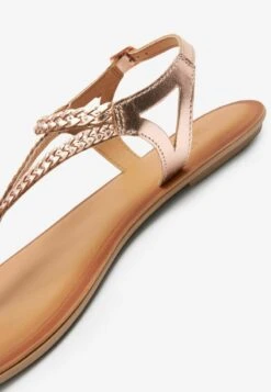 Next FOREVER COMFORT PLAIT TOE POST - Zehentrenner - Rose Gold -Next c8b5311579c4429eb6d5006bbe35251d