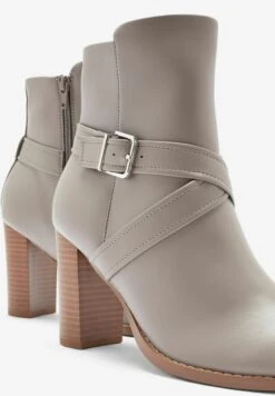 Next FOREVER COMFORT BUCKLE DETAIL STANDARD - Ankle Boot - Grey -Next c9ae717ab4ca481a87513d7b8ac89a0b