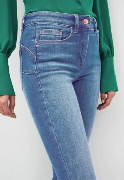 Next SINGLE BUTTON LIFT SHAPE - Jeans Slim Fit - Mid Blue -Next ca50af82992448aca44258a612791177