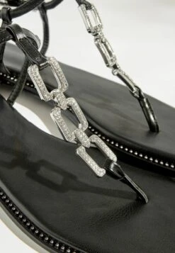 Next FOREVER COMFORT® WITH JEWELLED CHAIN DETAILING STAN - Zehentrenner - Black -Next ca6d7a1980254cf3b4b549f264560707