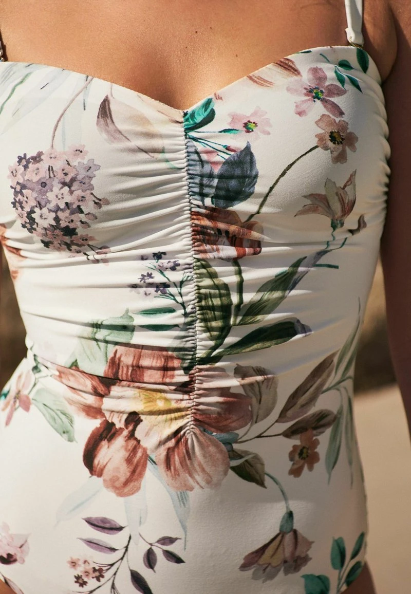Next BANDEAU TUMMY CONTROL STANDARD - Badeanzug - White Floral 4 Next BANDEAU TUMMY CONTROL STANDARD - Badeanzug - White Floral – Bild 4