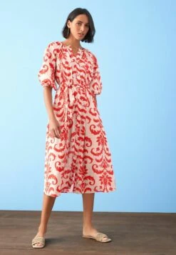 Next STANDARD - Blusenkleid - Red White