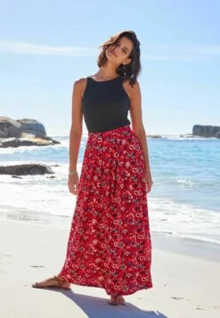 Next PLEAT FRONT DETAIL - Faltenrock - Red Floral -Next cddbfbca40c74b04a8d5d0eff96855d7 1