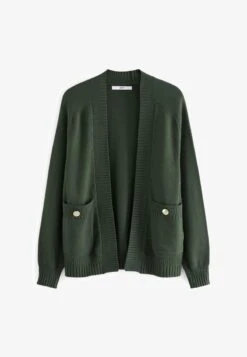 Next POCKET DETAIL STANDARD - Strickjacke - Green -Next ce138ef01a5d4c9ba0e388243e8c8177