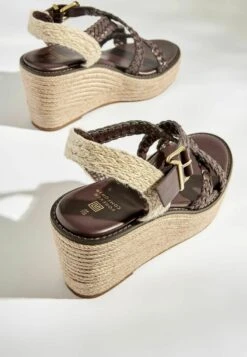 Next FOREVER COMFORT® WEAVE STRAP STANDARD - Espadrille - Chocolate Brown -Next ce2b33731a794041bc653407bc315234