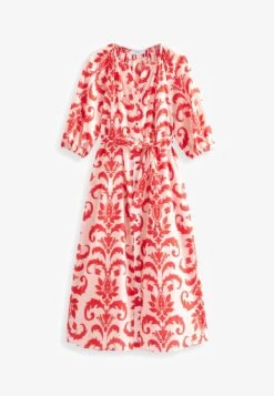 Next STANDARD - Blusenkleid - Red White -Next ce4e94be9797479f9dbe5e94710c998e