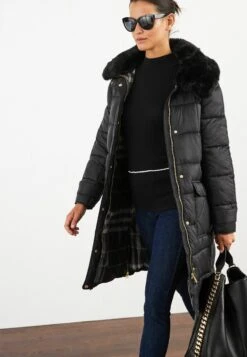 Next QUILTED WITH COLLAR STANDARD - Wintermantel - Black -Next cee2c5ae3a014a5e99a5e35230904952