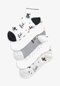 Next 4 PACK - Füßlinge - White Pastel -Next cfc76c1c619e4a98981cbfab6fd74a4a