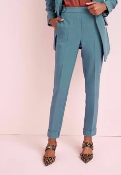 Next TAILORED TURNUP TAPER STANDARD - Stoffhose - Blue