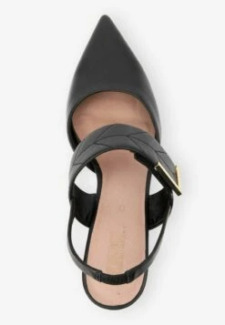 Next FOREVER COMFORT HARDWARE SLINGBACK - Pantolette Hoch - Black -Next d188ec24773e4cbd96a054f68ad52678
