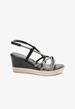 Next FOREVER COMFORT TUBULAR BLING ASYMMETRIC - High Heel Sandalette - White -Next d2e11b903f8545429d797c75a783ca9e