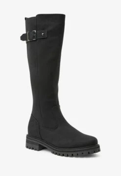 Next FOREVER COMFORT® STITCH DETAIL KNEE HIGH REGULAR/WID - Plateaustiefel - Black -Next d37e75634ab6492ea37b87d413c60e4e
