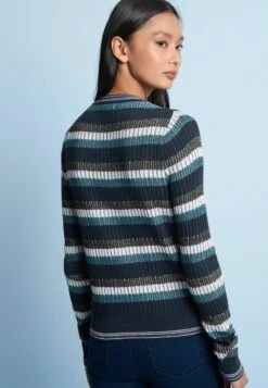 Next STRIPED CREW NECK STANDARD - Strickpullover - Blue -Next d3a56434766b4000826ac5b9e71b9434