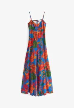 Next STRAPPY SLEEVELESS WIDE LEG STANDARD - Jumpsuit - Multi Coloured Large Scale Floral Print -Next d4305de956404ebf9a0ad36aeb74f54e