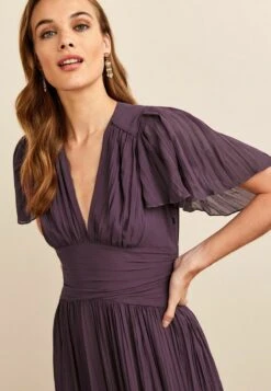 Next PLEATED SHORT SLEEVES STANDARD - Maxikleid - Purple