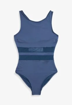 Next ESSENTIAL POOL - Badeanzug - Navy Mesh -Next d5b2834c818b450ba17c96a7e2d4bb51