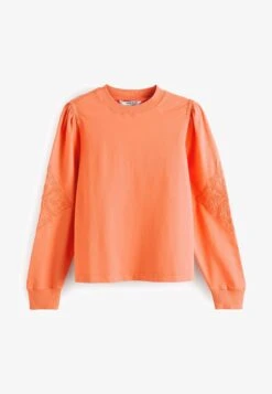 Next BRODERIE SLEEVE - Sweatshirt - Purple -Next d6094ea417784562b477b12a2a866a2d