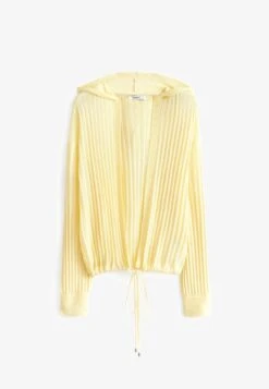 Next TIE WAIST STANDARD - Strickjacke - Yellow -Next d63befc1c4474814b45b7b5fbd5a63a8