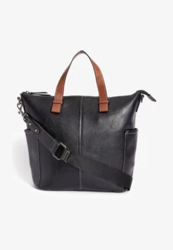 Next CONTRAST STRAP HANDHELD - Shopping Bag - Black -Next d791d7b5fccc4ba6855f9473ff7148dd 1