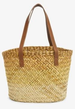 Next OMBRE WEAVE BASKET - Handtasche - Natural Ochre Yellow 8 Next OMBRE WEAVE BASKET - Handtasche - Natural Ochre Yellow -Next d7beb0d062e4405c9cbaad7905de9f1a