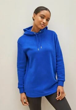 Next ACTIVE SPORTS LONGLINE - Kapuzenpullover - Bright Blue