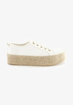 Next FOREVER COMFORT FLATFORM - Espadrille - White