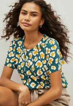 Next SHORT SLEEVE CREW NECK BUBBLEHEM STANDARD - T-Shirt Print - Teal Blue -Next d8bac25e6f4544d5a4c3fd1098b2e406