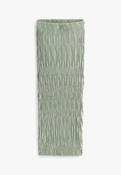 Next CO ORD PLISSE FITTED MIDI STANDARD - Bleistiftrock - Black -Next daf5232e0d7b49f7bac167290af4fbbe