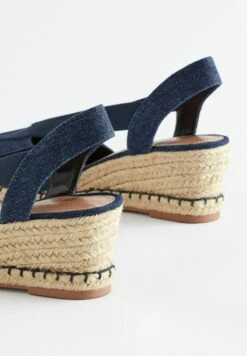 Next FOREVER COMFORT ELASTIC CLOSED TOE - Keilpumps - Navy Blue -Next dbf85c64d6604bb1a57d97a577a1f7c7