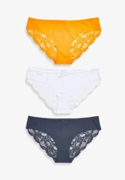 Next NO VPL BACK THREE PACK - Slip - Orange Navy Blue White -Next e107823fe77040d3a475be29348a1511