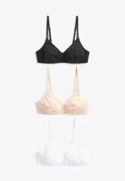 Next NURSING BLEND 3 PACK NON PAD NON WIRE - T-Shirt BH - Black/white/nude -Next e17772daa91f46f78a4ca2fd2a32bbee