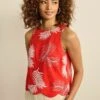 Next EMBROIDERED PALM - Bluse - Red