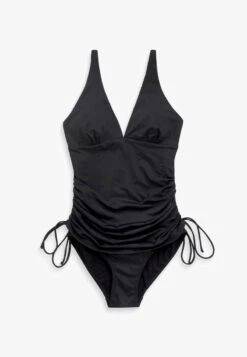 Next RUCHED TUMMY CONTROL PLUNGE STANDARD - Badeanzug - Black -Next e3736e54891448bc86c411644caf1c35