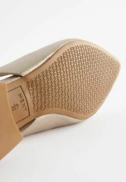 Next FOREVER COMFORT STANDARD - Sling-Ballerina - Gold -Next e417a47e3d184d21a6e629bf1fcd9335